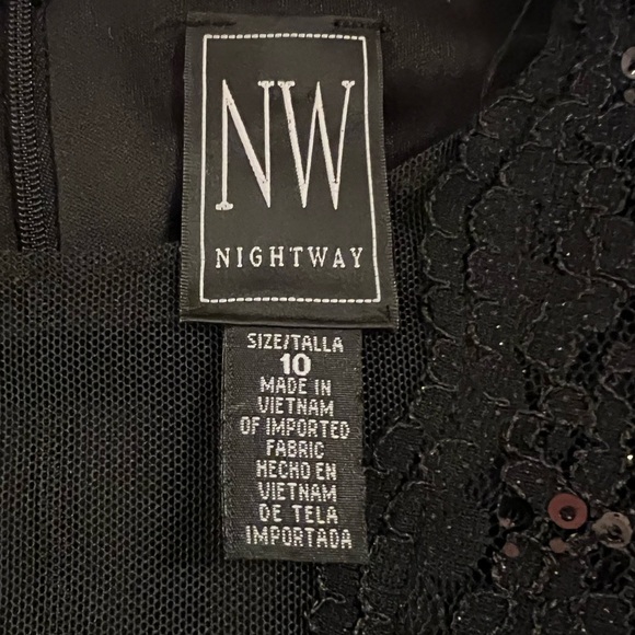 Nightway NW little black dress - Picture 2 of 6